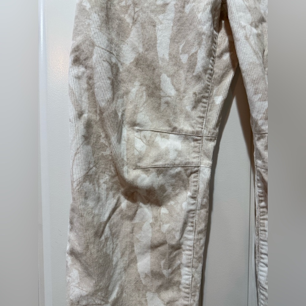 Peach Love California Cream & Brown Leaf Camo Pants - Picture 3 of 9
